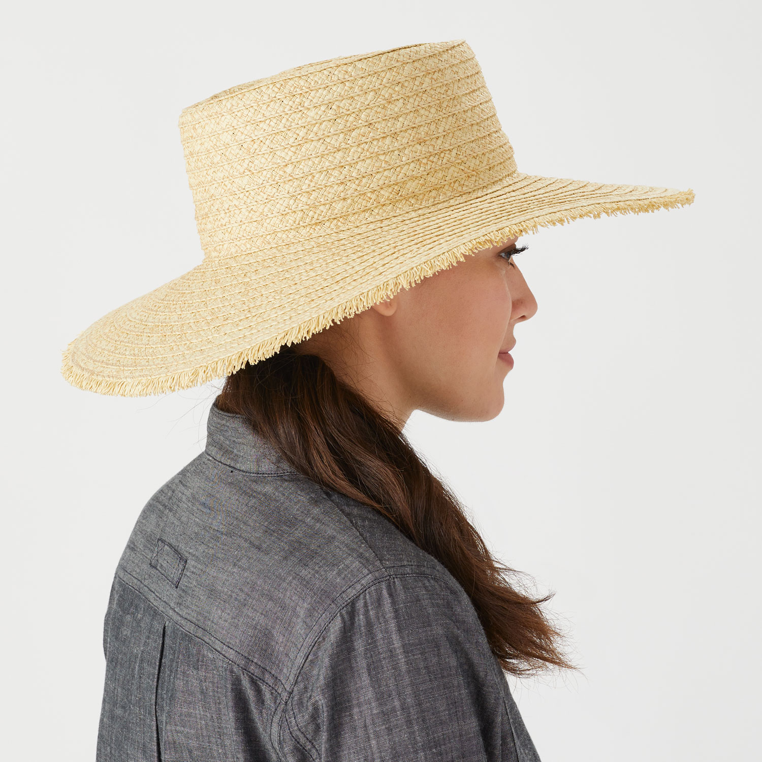 Women's Straw Boater Hat