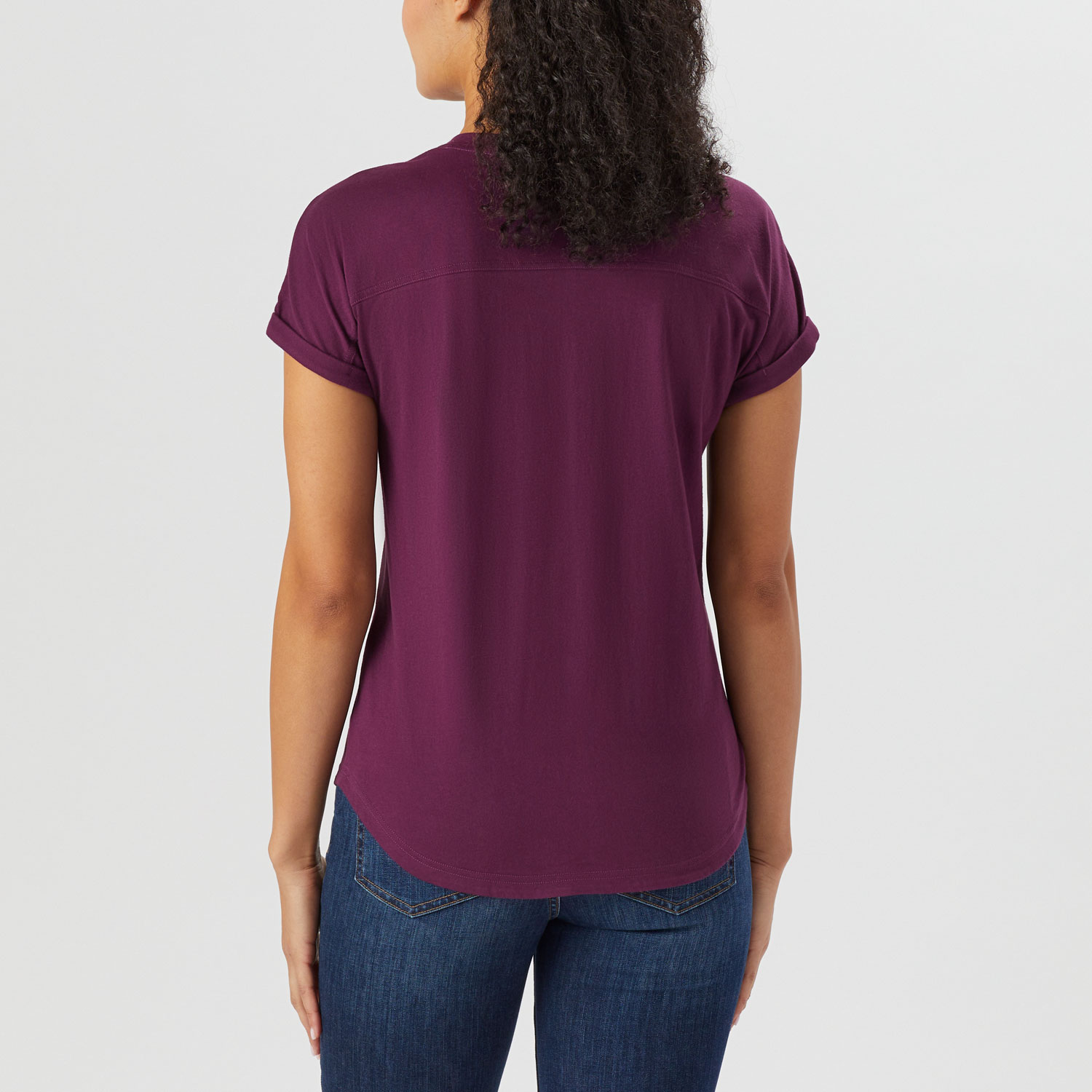 Women's Lightweight Longtail T Short Sleeve Henley - image 2