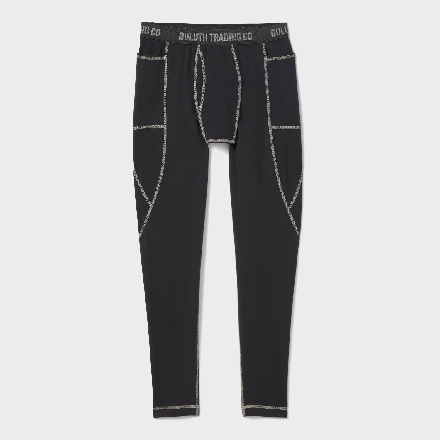 Men's Wickerino Wool Base Layer Leggings with Pockets | Duluth