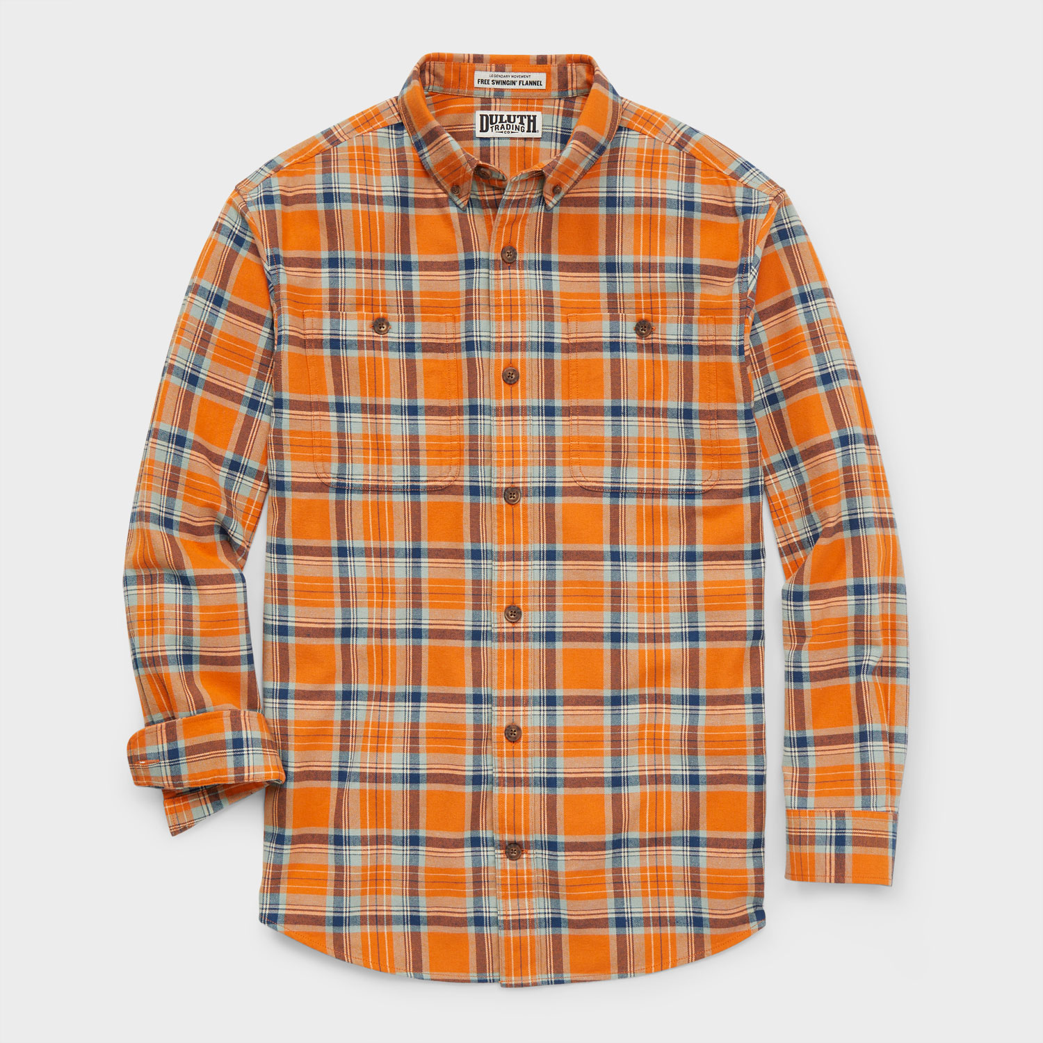 Camicia Duluth Trading Uomo Swingin Flanella – 2XL Regolare Plaid Rosso Natale