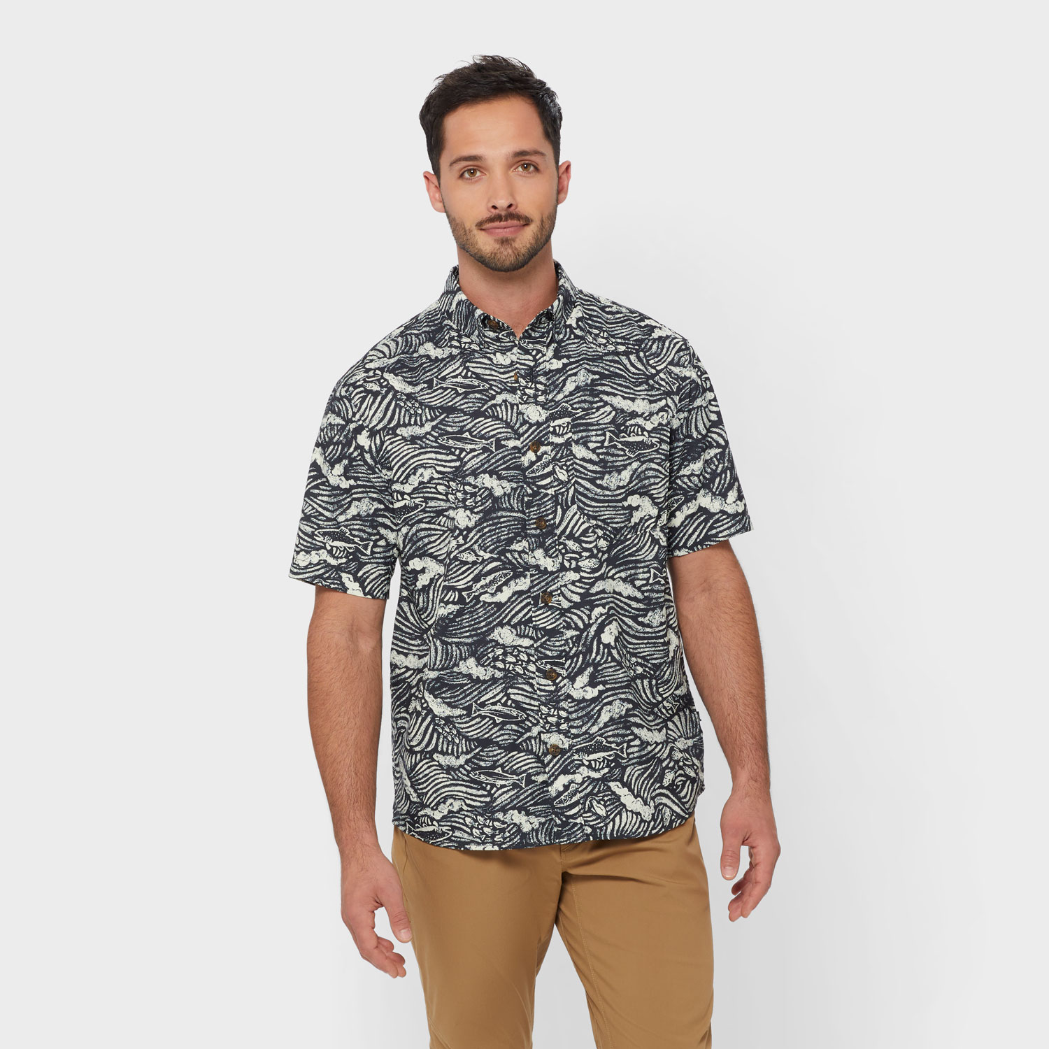 Men's AKHG Mountain Stream Relaxed Fit Short Sleeve Shirt