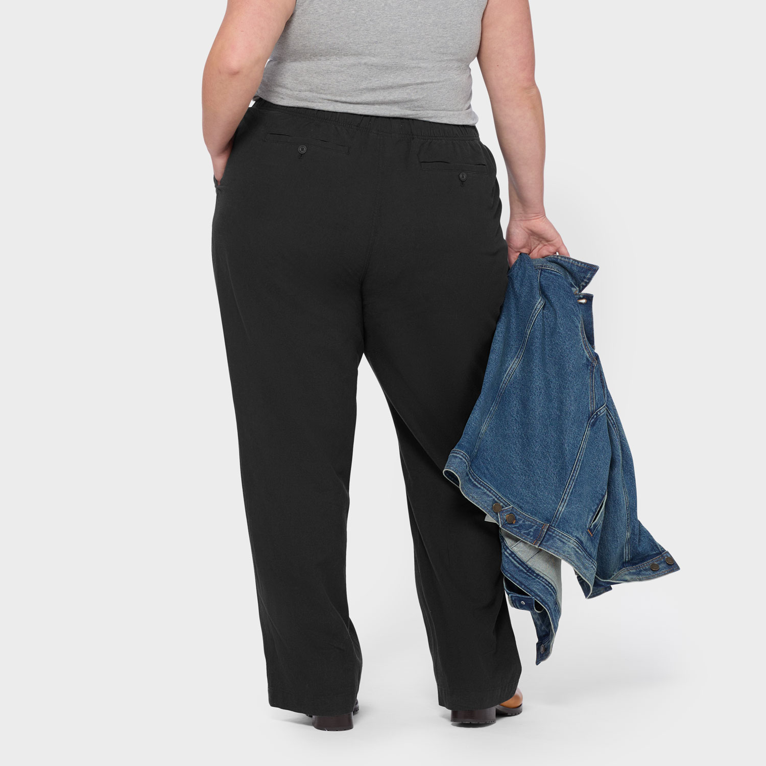 Women's Plus Artisan Hemp Relaxed Leg Pull-On Pants - image 2