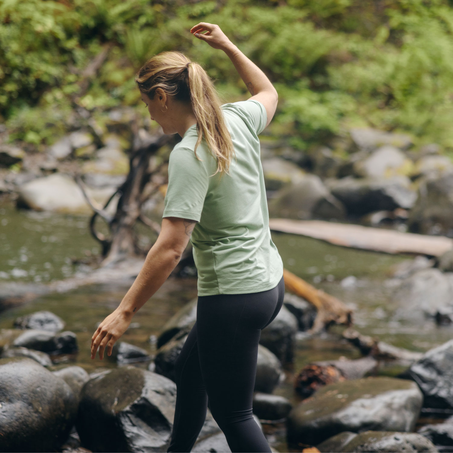 Women's AKHG Renew Bamboo Crewneck Short Sleeve Tee